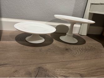 Hearth and Hand Magnolia White Milk Glass Cake Stands