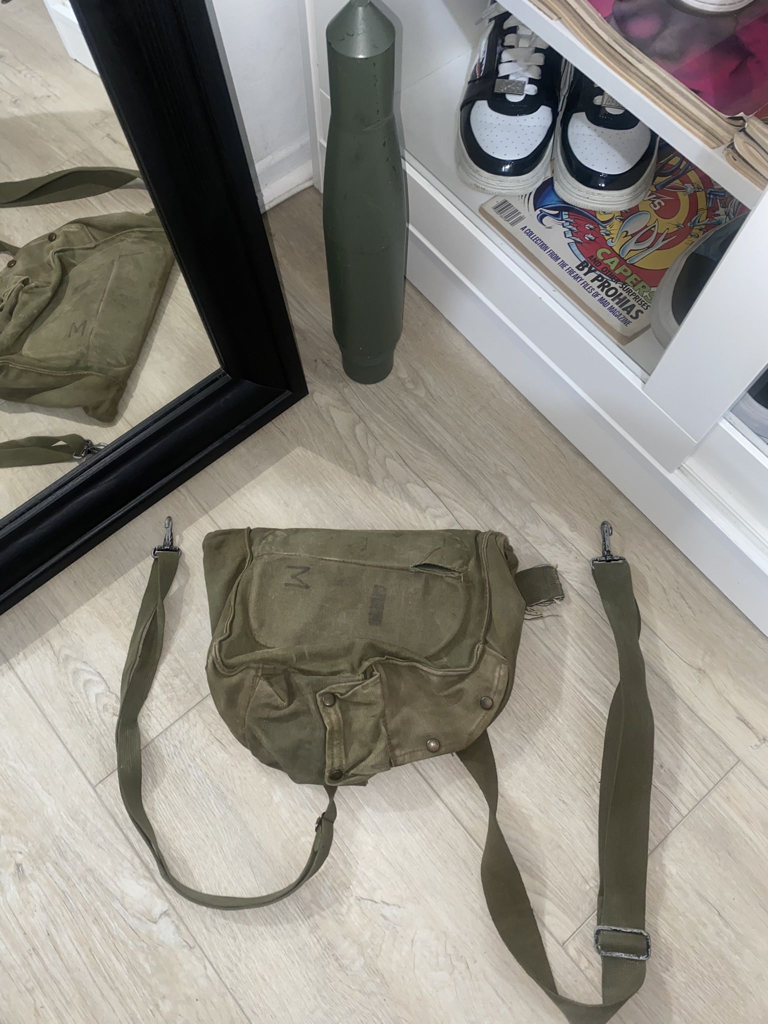 Vintage Gas Mask U.S. Army Military Bag
