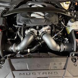 K&N Cold Air Intake System: High-Flow Air Filter, Increase Performance & Acceleration: Compatible with 2024-2025 Ford: Mustang, 69-3541TC