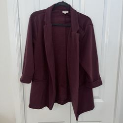 Maurices Purple Blazer 1X