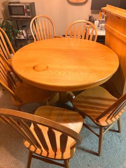 Dining table and chairs