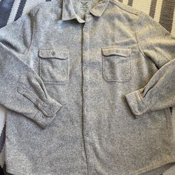 New Men’s Fleece Shirt Jacket, Size 2X