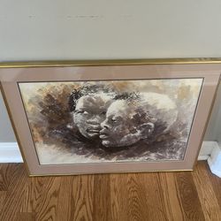 Kenneth Thabo. Vintage Painting from the Apartheid Era in South Africa