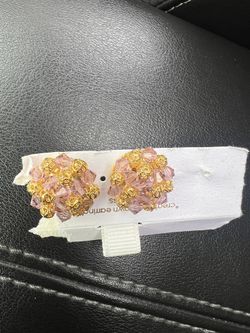 Vintage Cluster Of Pink And Gold