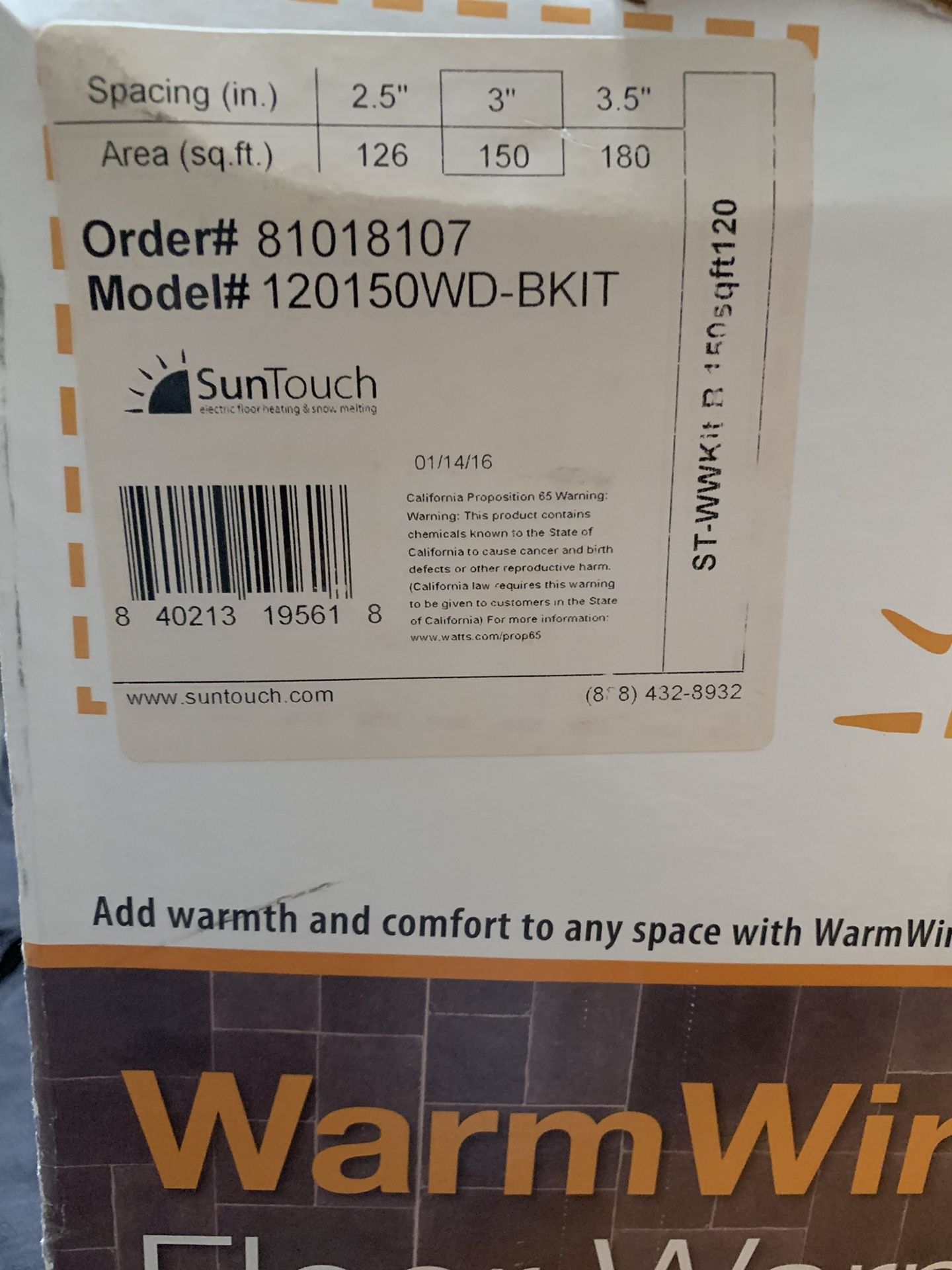 SunTouch Warm Wire Kit