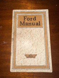 Vintage Ford Manual Booklet