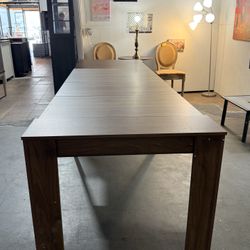 🔥Special Discount 🔥Mid Century Modern Walnut Wood 35.43 in. W Extendable Trestle Dining Table Seats 8(Brown) 💰99$