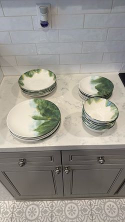 Porcelain Dish Dinner Set Of 6