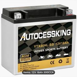 12V Motorcycle / ATV Battery 