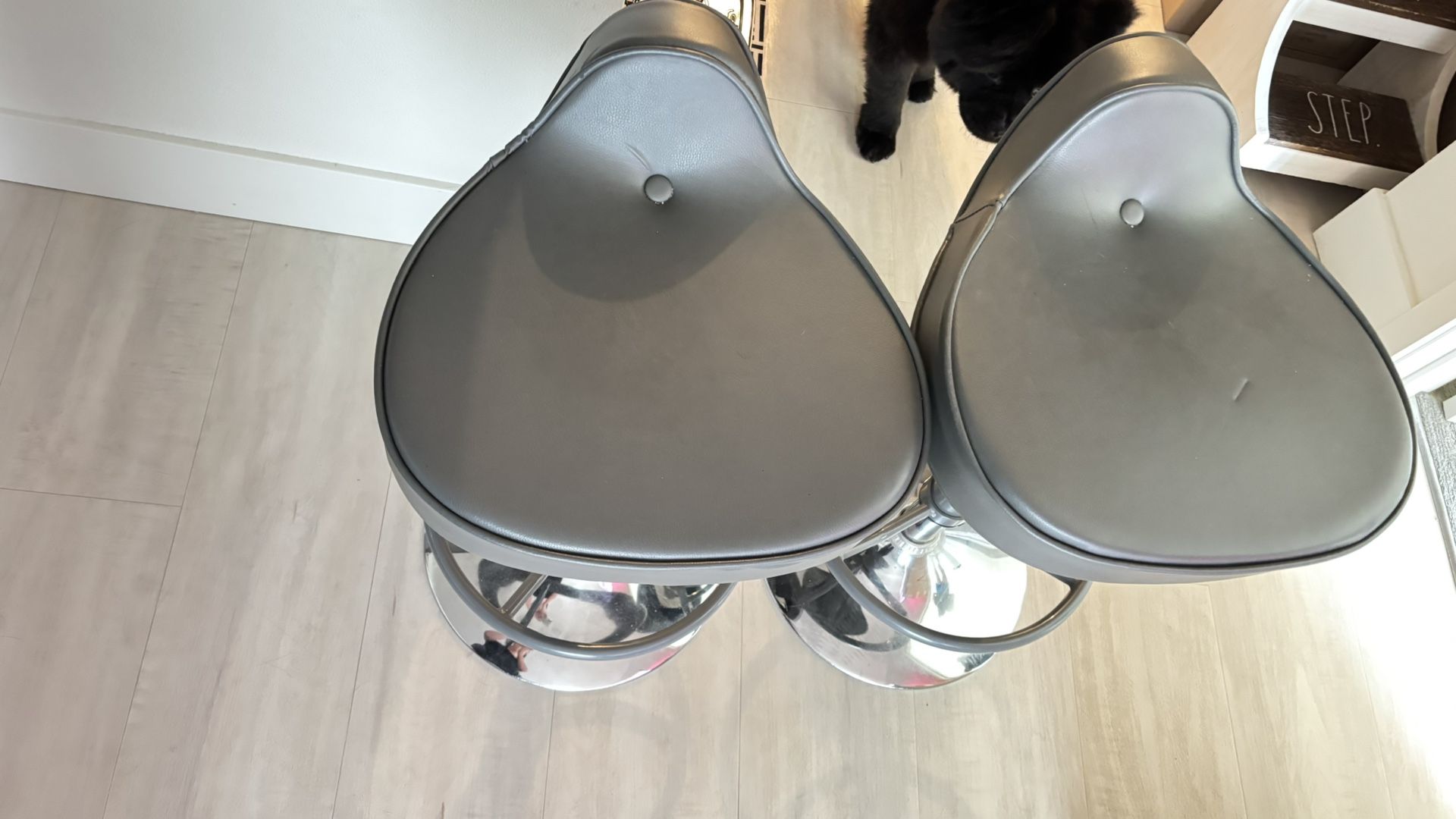 2 Grey Stool