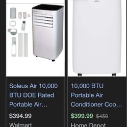Soleusair Air conditioner 10,000 BTU
