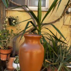 Terracota  Painted Glass Vases 