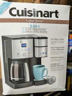  Cuisinart 2-In-1 Coffee Maker & Single-Serve Brewer - Silver/Black