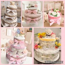 Baby girl diaper cake gifts
