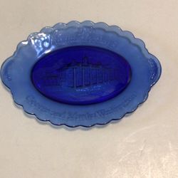 Vintage 9.25in Mount Vernon Glass Plate