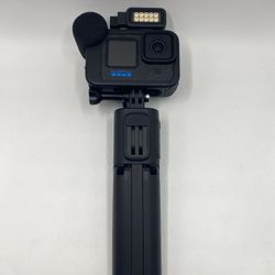 GoPro Hero12 Black Action Camera With Volta Battery Grip Tripod 1 Battery 