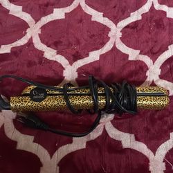 Makeover Essentials cheetah print straightener