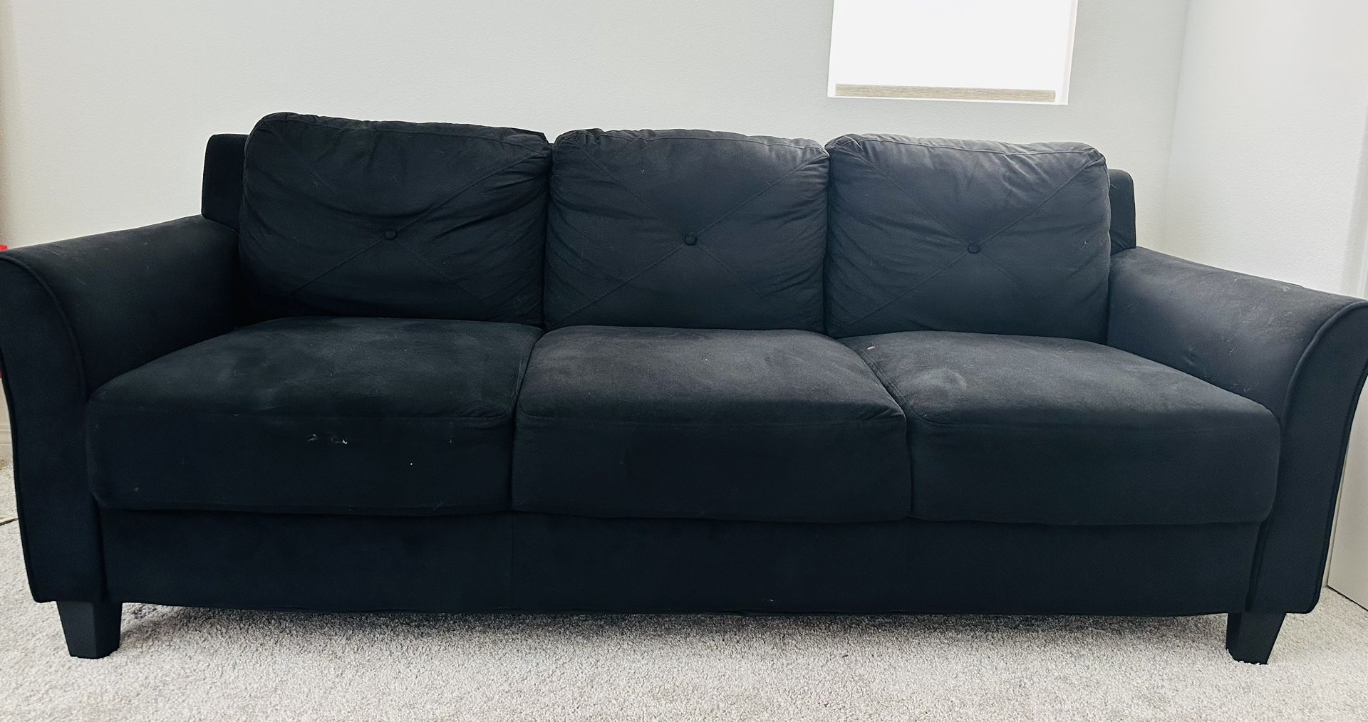 3 Seat Sofa Cloth Velvet