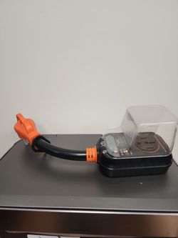 RV Power Adapter with Weather Cover