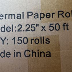 (150 Rolls) Thermal Paper For Receipts / Credit Cards 