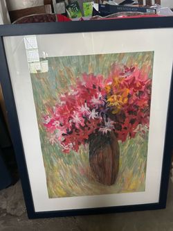 Framed Acrylic painting