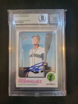 Julio Rodriguez signed rookie card