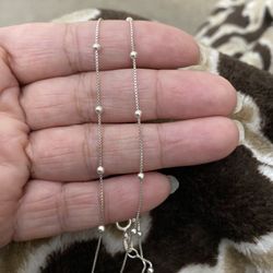 Real 925 Sterling Silver Chain Necklace $38 Each 