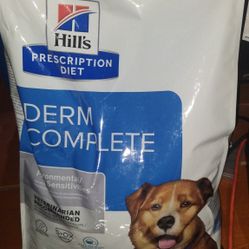 Hillscience Diet 24lb Prescription Derm Complete Dry Dog food 