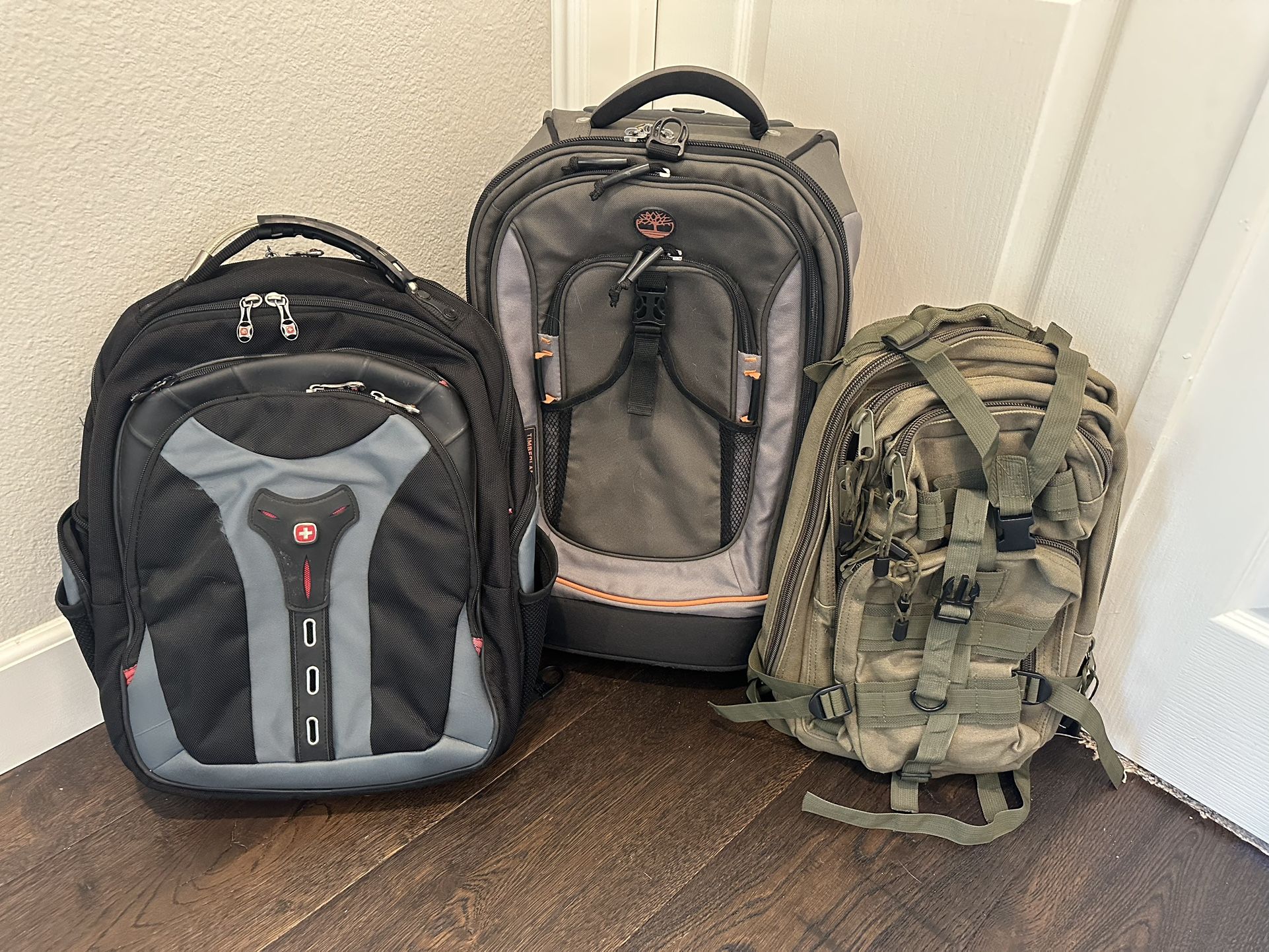 Carryon Luggage, Computer Backpack, Tactical Hiking Bag