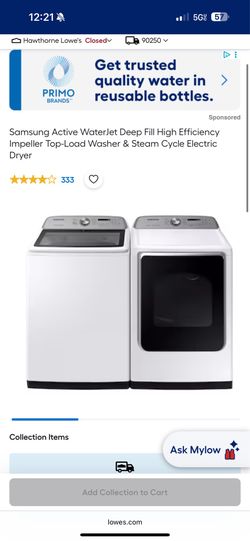 Samsung washer and dryer