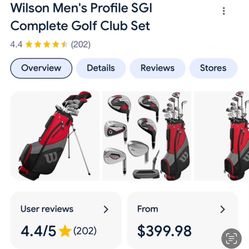 Wilson Mens Complete Golf Club Set