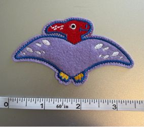 Purple Dinosaur Iron On Patch New  Plant City porch pickup