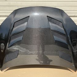 2013 - 2016 Hyundai Genesis VIS Racing AMS Style Carbon Fiber Hood 