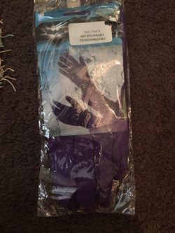 Joker purple gloves