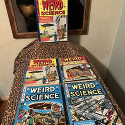 Vintage 80s 1980 EC COMICS Weird Science 50s Comic Book Box Set Complete 1-22 in Hardback