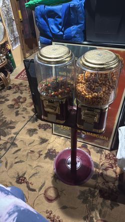 Vintage Double Head Bulk Candy Vending Machine
