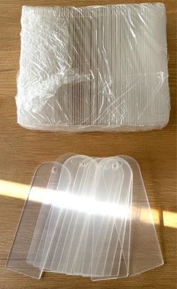Clear Acrylic Bookmark Blanks with Holes