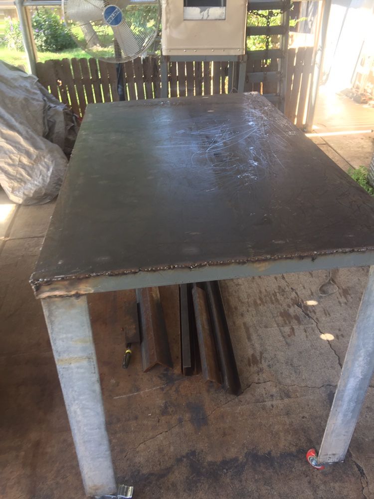 Welding Table/ Shop  Lightly Used 61 1/2 By 41 Tall 36 1/2 Wide 475firm