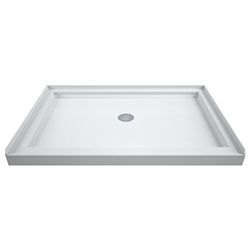 DreamLine SlimLine 48 x 32 White Shower Base Center Drain DLT-1132480