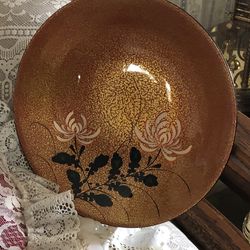 From Japan,Beautiful , Hand Crafted Wooden Lacquer Coating Bowl9 1/2 Round