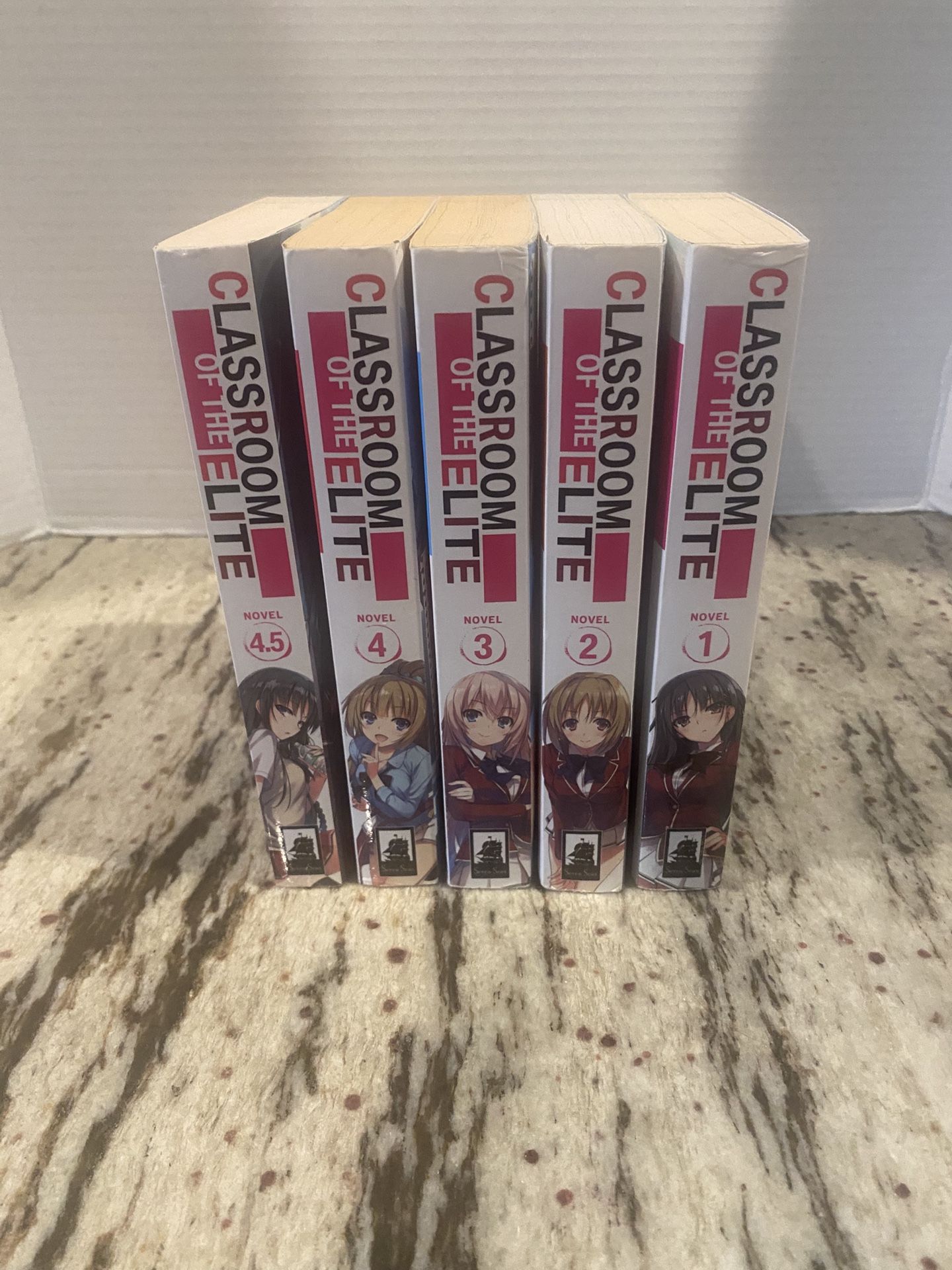 Classroom Of The Elite Novels Lot Of 5 Book 1-4.5