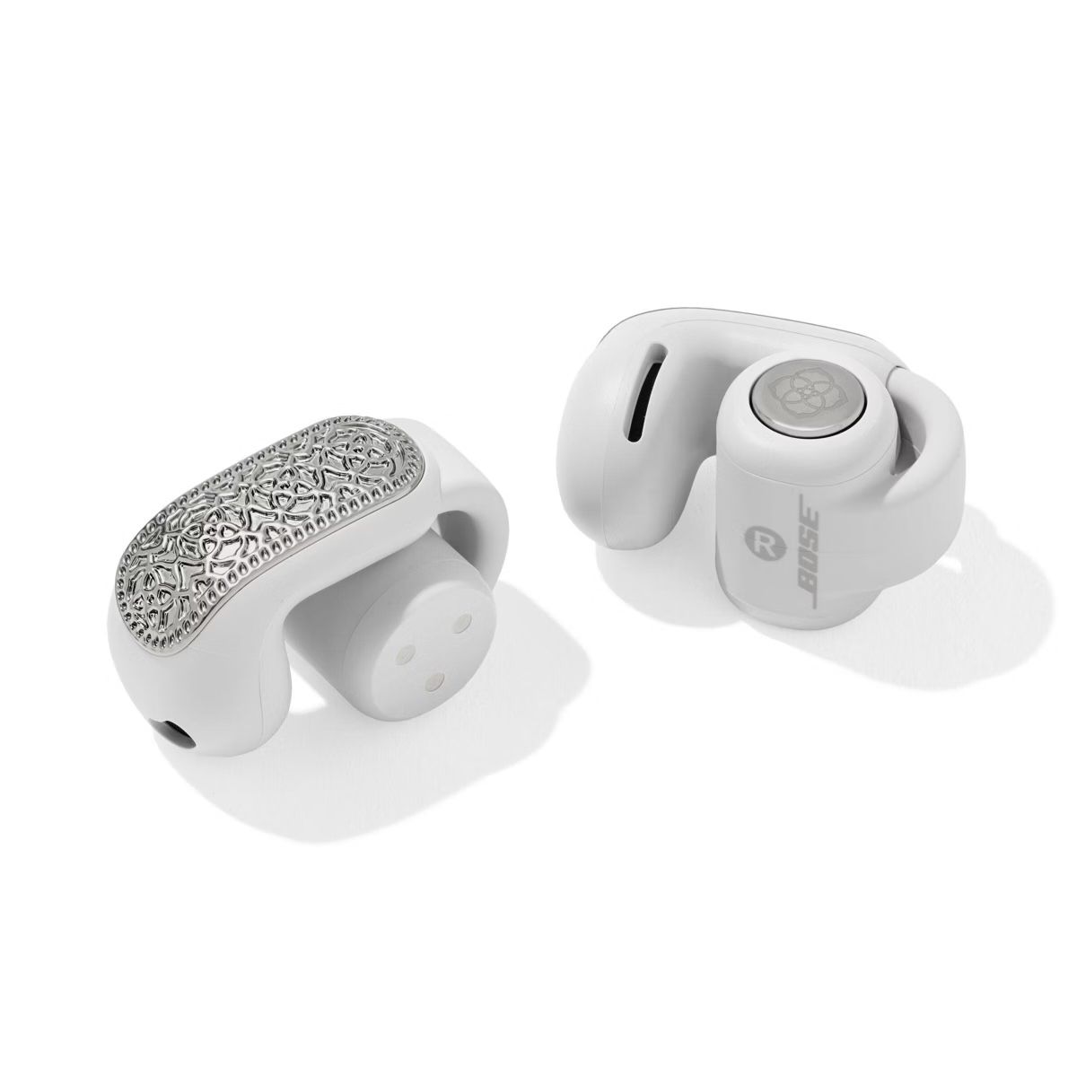 Bose x Kendra Scott Ultra Open Earbuds - Rhodium Filigree