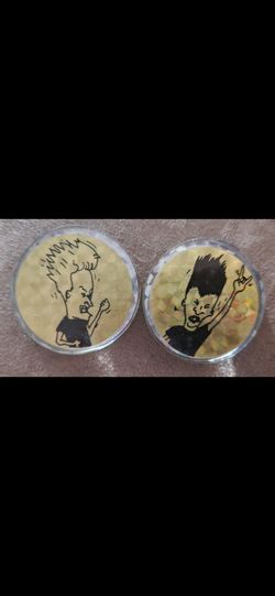 2 vintage beavas and butthead Pendants