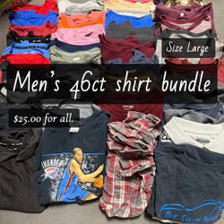 LARGE 46CT MENS SHIRT BUNDLE