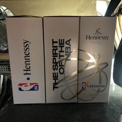 NBA Hennessy Bottles & Boxes EMPTY 