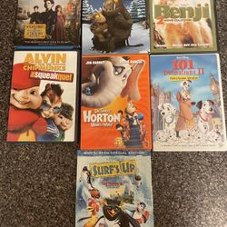 Kids/ Children/ Family DVDs Mixed Lot