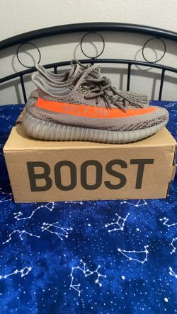Yeezy Boost 350 (grey And Orange)