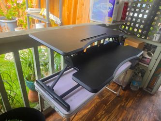 Desk (Retractible, Hydraulic) Black