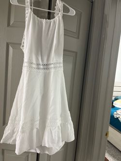 New  White Lace Tie-Back Dress XS/S