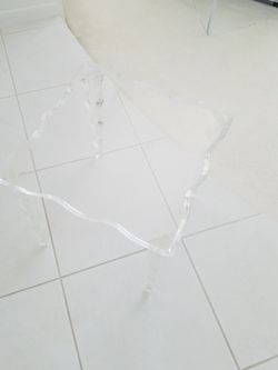 Vintage lucite/acrylic stacking side tables